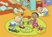 Groei mee met Cas en Lisa - Praatplaten 1e kleuterklas